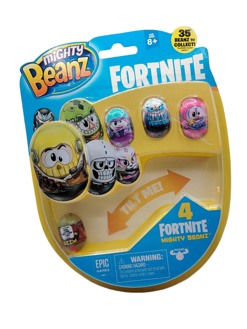 Mighty Beanz Fortnite : Pack de 4 Figurines Collectibles!