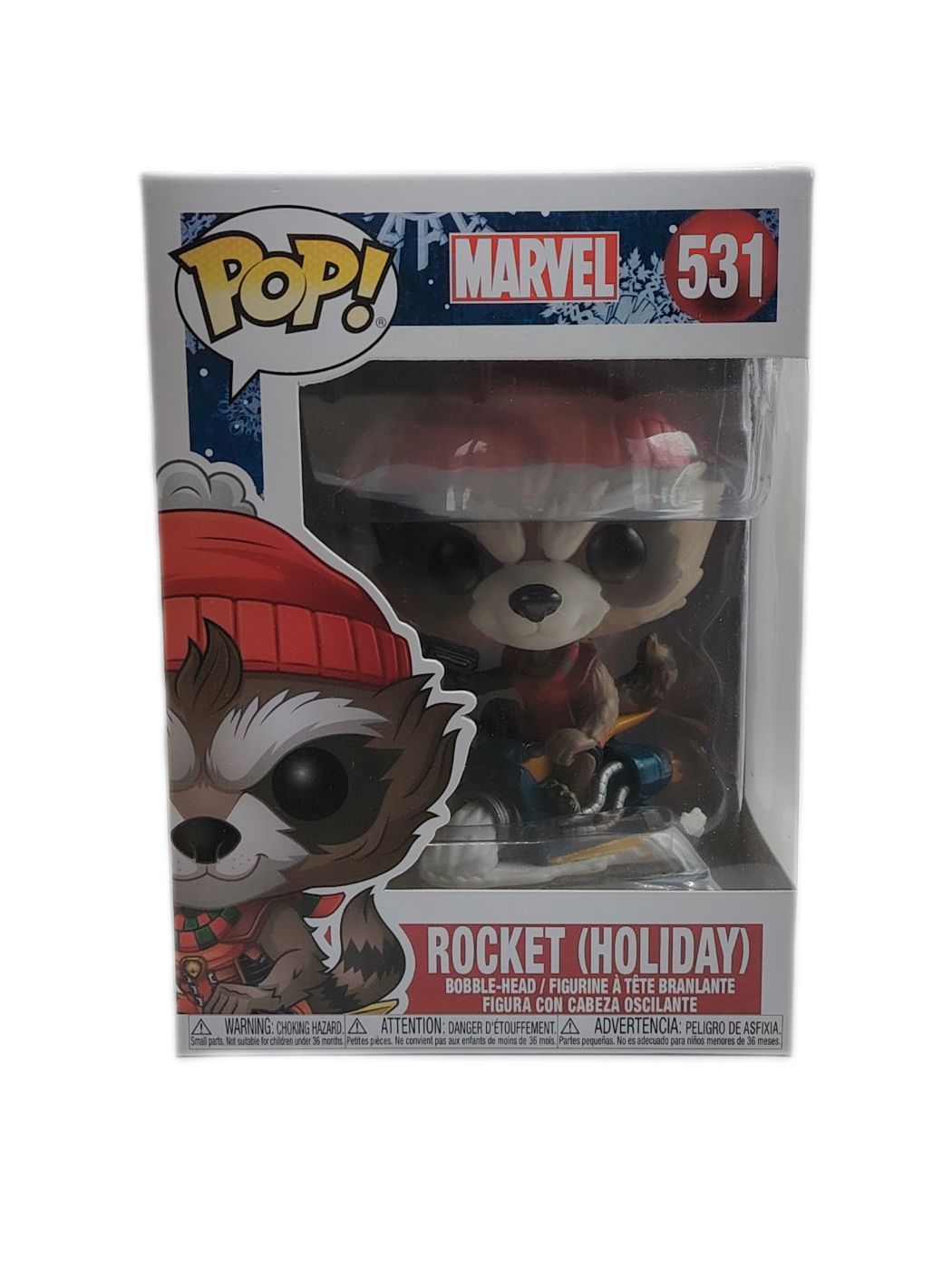 POP Marvel: Holiday - Rocket 531 | Funko Collectible Figurine