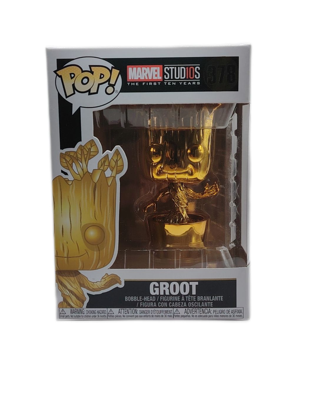 Pop! Marvel Groot Doré - Édition 10 Ans 378 à ne pas manquer !