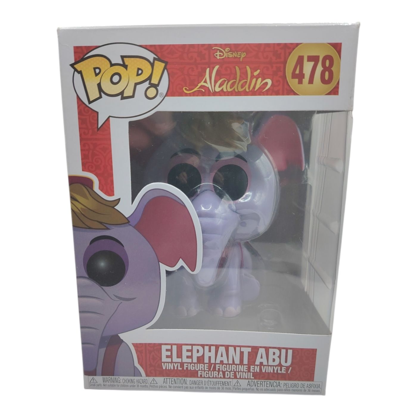 Funko Pop Disney Aladdin : Éléphant Abu 478 - Collection Must-Have