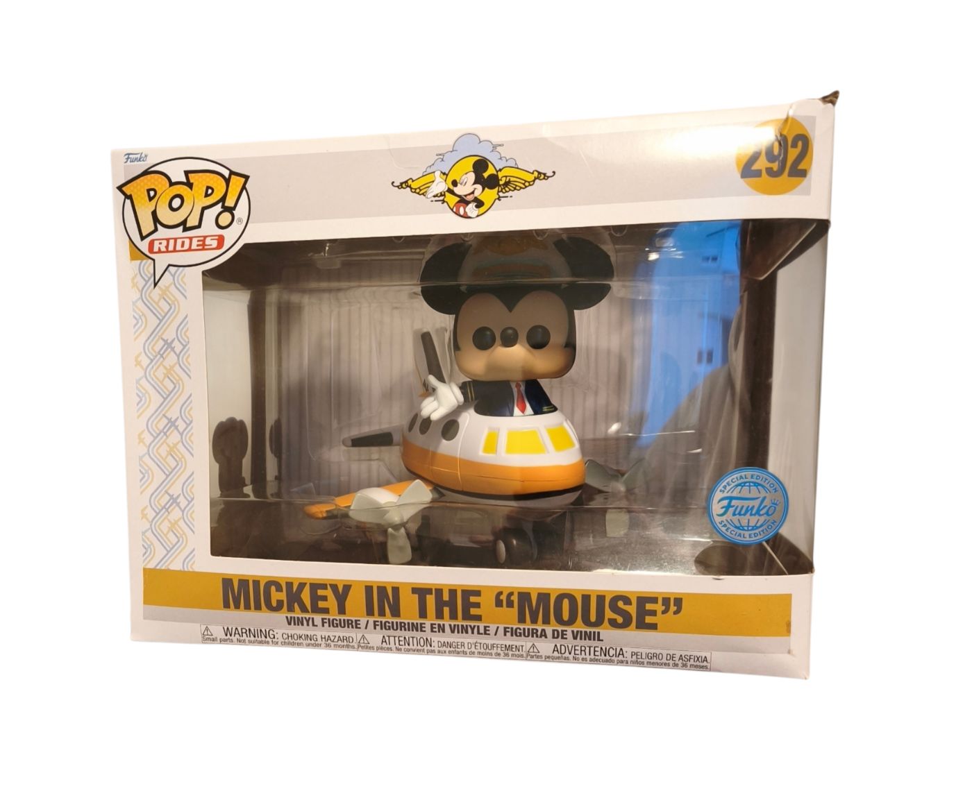 Funko POP! Rides Disney – Mickey in the "Mouse" #292 – Figurine Vinyle Exclusive (Bon état)